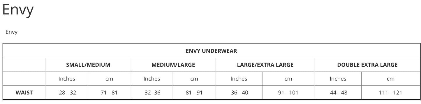 Envy Sexy Slinky Trunk Grey - Large/XLarge