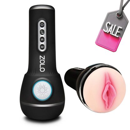 Zolo Power Stroker with Automatic Vibration and Squeeze Technology