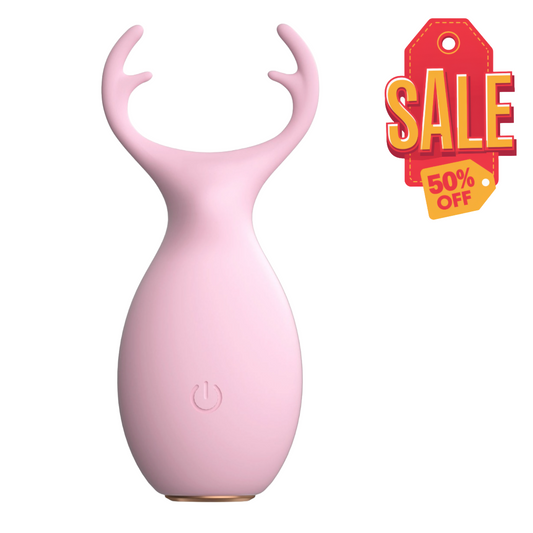 Me You Us Wild Pleasure Antlers Vibrator Pink