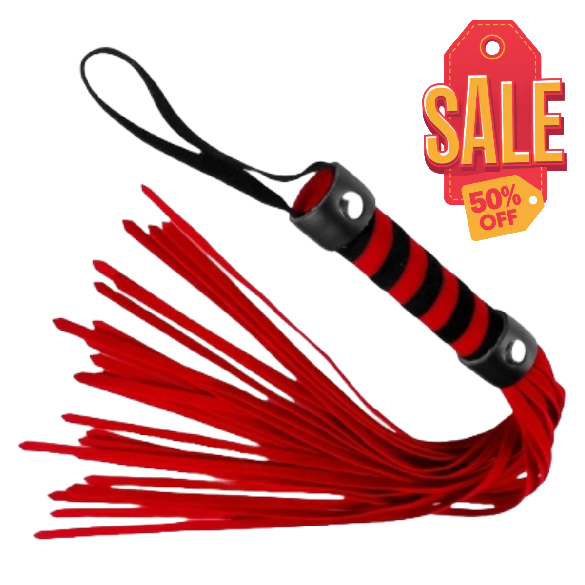 Short Suede Flogger - Red