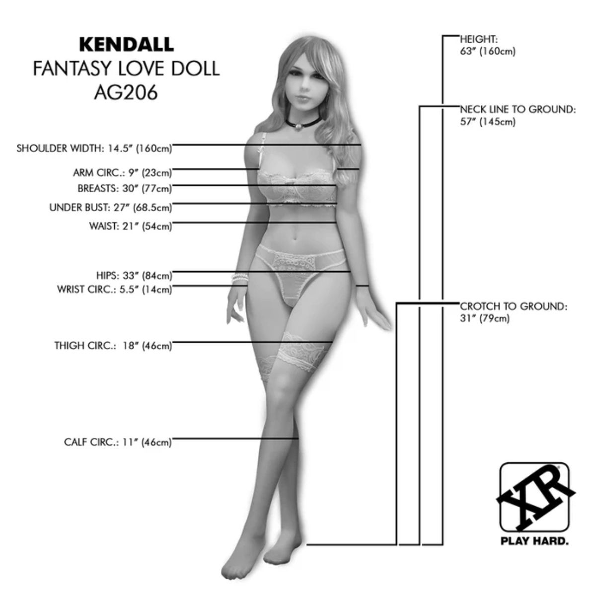 Nextgen Realistic Full Size Fantasy Love Doll "Kendall"