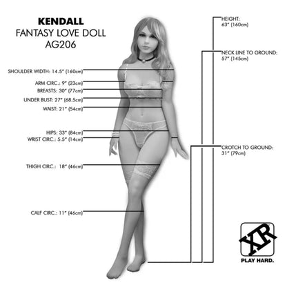 Nextgen Realistic Full Size Fantasy Love Doll "Kendall"