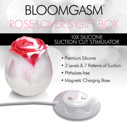 Bloomgasm The Rose Lover's Gift Box Swirl Pressure Wave Stimulator