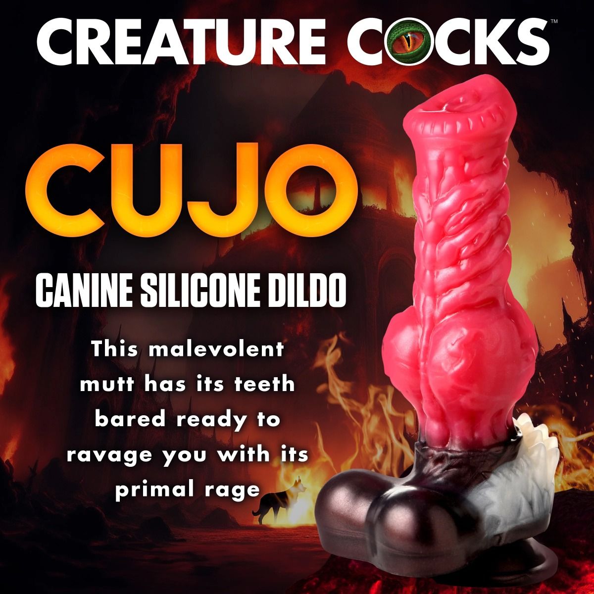 Creature Cocks Cujo Canine Silicone Dildo X-Large