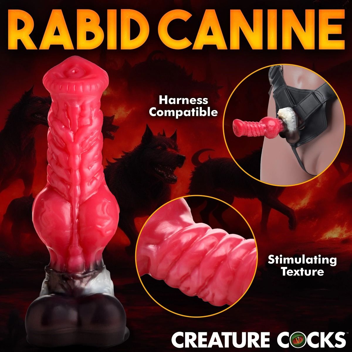 Creature Cocks Cujo Canine Silicone Dildo X-Large