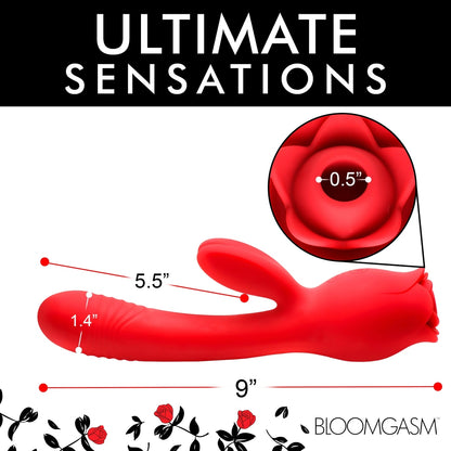 Bloomgasm Blooming Bunny Sucking & Thrusting Silicone Rabbit Vibrator