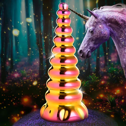 Creature Cocks Twilight Rainbow Unicorn Glass Dildo