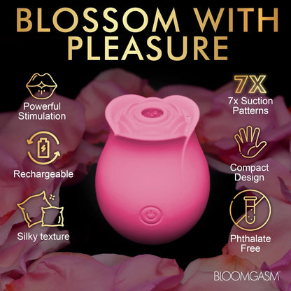 Bloomgasm The Perfect Rose Clitoral Suction Stimulator Pink