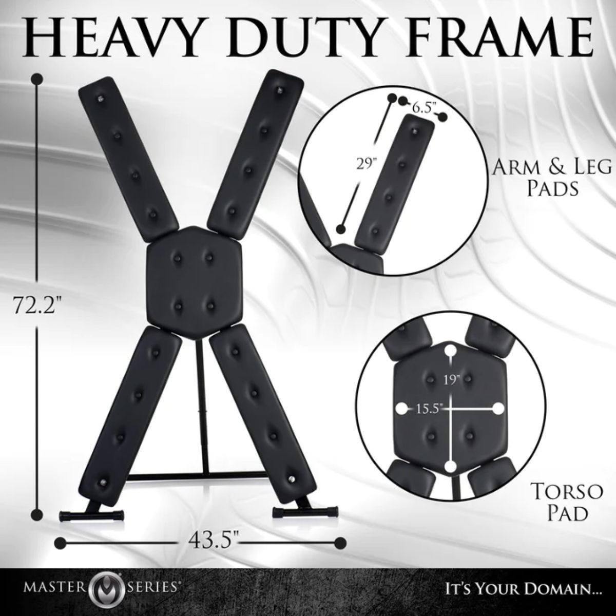 Master Series Free Standing St Andrew's Cross Deluxe