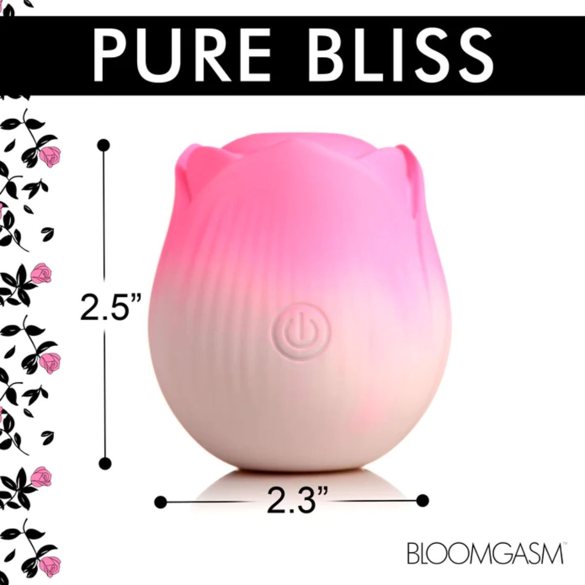 Bloomgasm "Pulsing Petals" Throbbing Rose Stimulator Pink