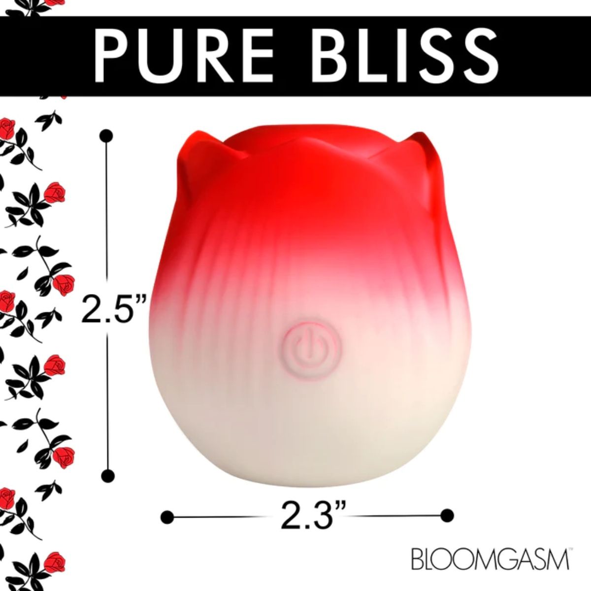 Bloomgasm "Pulsing Petals" Throbbing Rose Stimulator Red