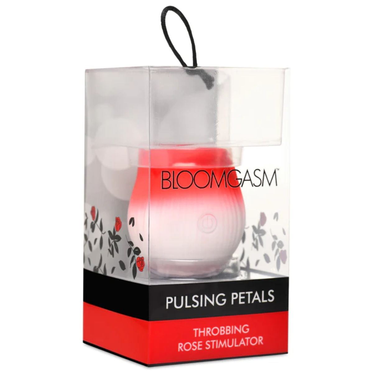 Bloomgasm "Pulsing Petals" Throbbing Rose Stimulator Red