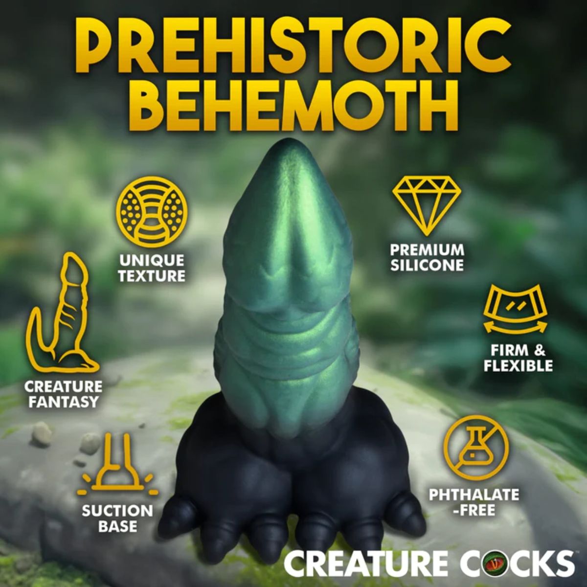 Creature Cocks Jurassic Cock Dinosaur Silicone Dildo