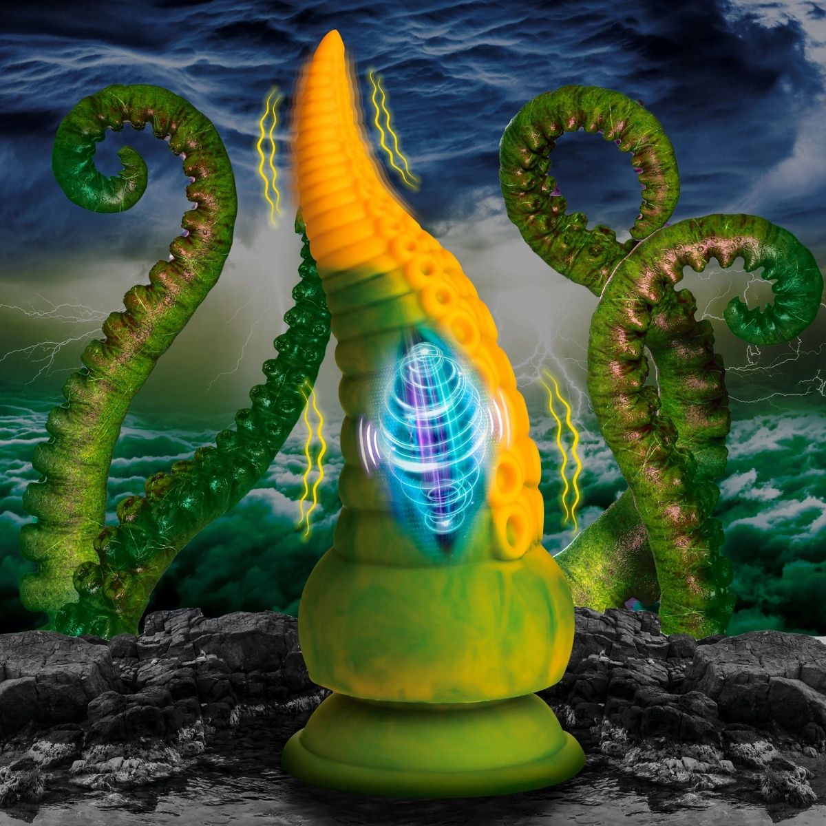 Creature Cocks Monstropus 2.0 Vibrating Tentacle Silicone Dildo