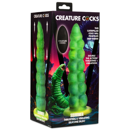 Creature Cocks Squirmer Thrusting & Vibrating Silicone Dildo