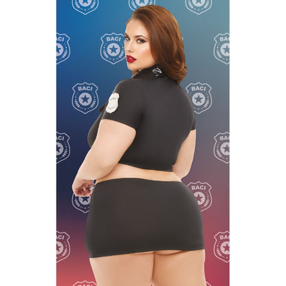 Baci Badge Of Desire 4 Piece Police Costume Set Queen Size