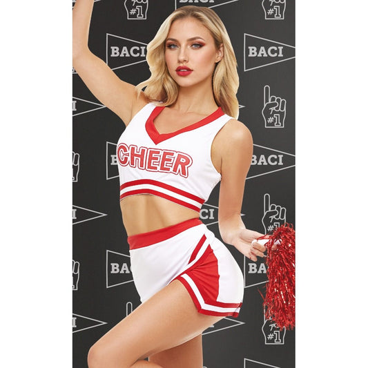Baci Game day Hottie 4 Piece Cheerleader Costume One Size