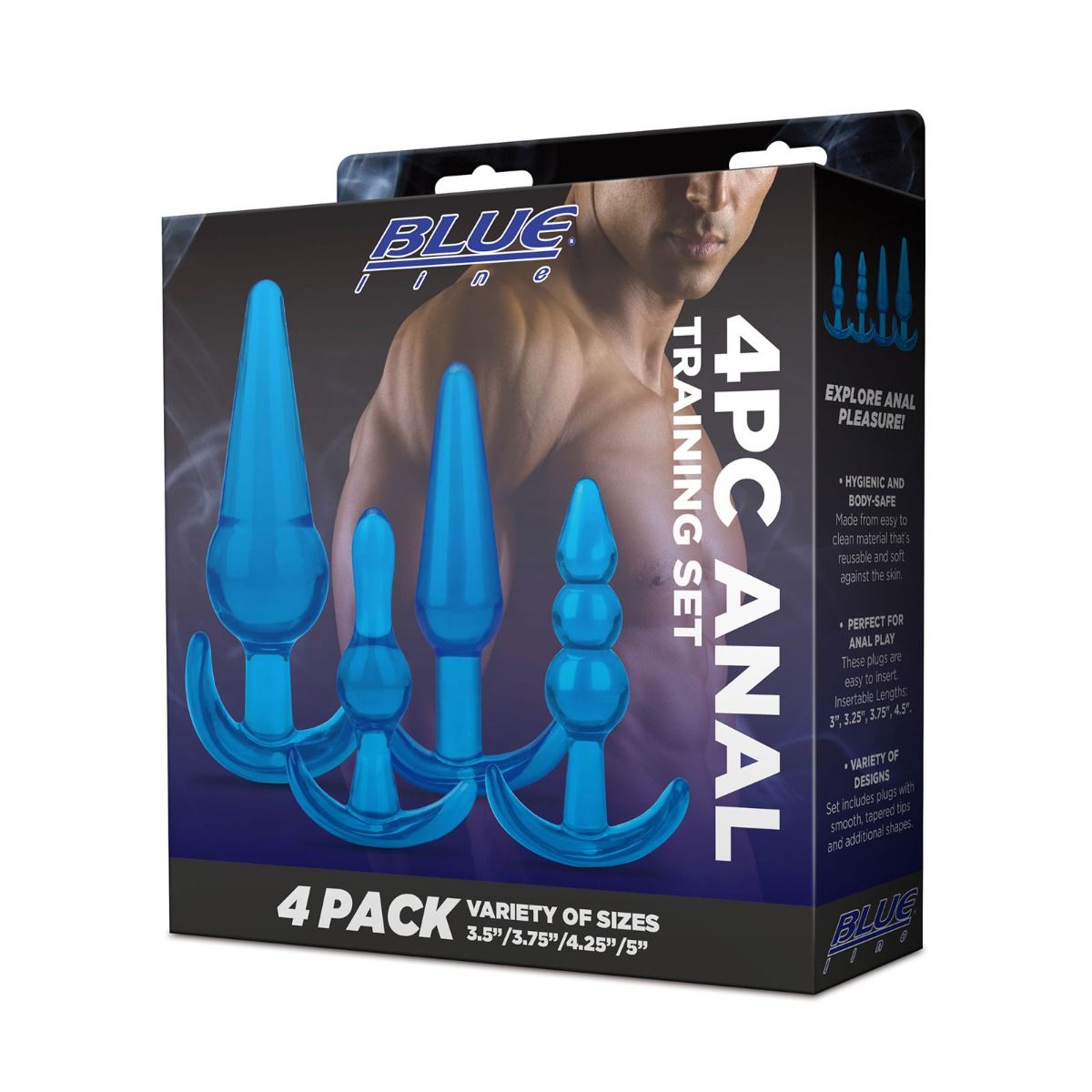 Blue Line 4 Piece Anal Training Set