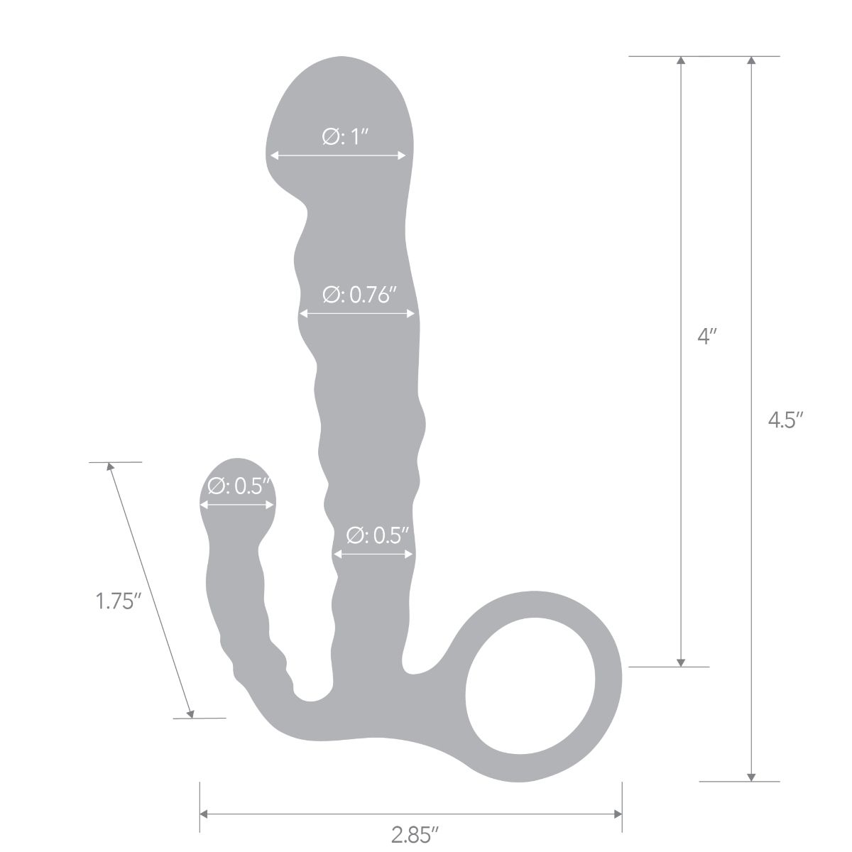 Blue Line 4.5" Beginners Prostate Massager
