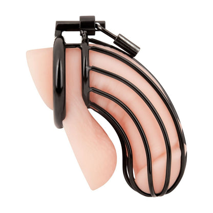 Blue Line Prisoner Metal Cock Cage Black