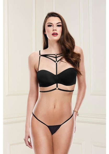Baci Sexy Strappy Bra Harness Black One Size