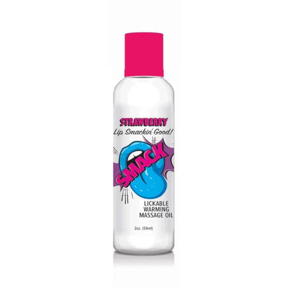 Smack Lickable Massage Oil Strawberry 2oz