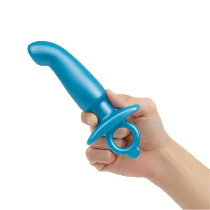 b-Vibe Butties Hither Silicone Prostate Plug Blue 5.6"