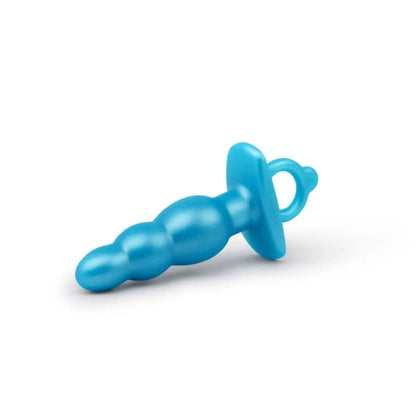 b-Vibe Butties Bounce Beaded Silicone Butt Plug Blue 5.6"