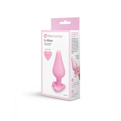 b-Vibe Butties B-Mine Silicone Plug - Pink