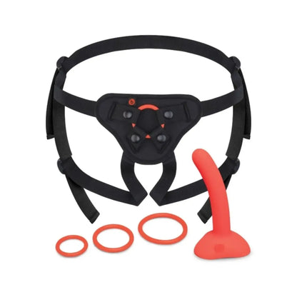 b-Vibe Beginers Strap-On Harness Set - Red Black