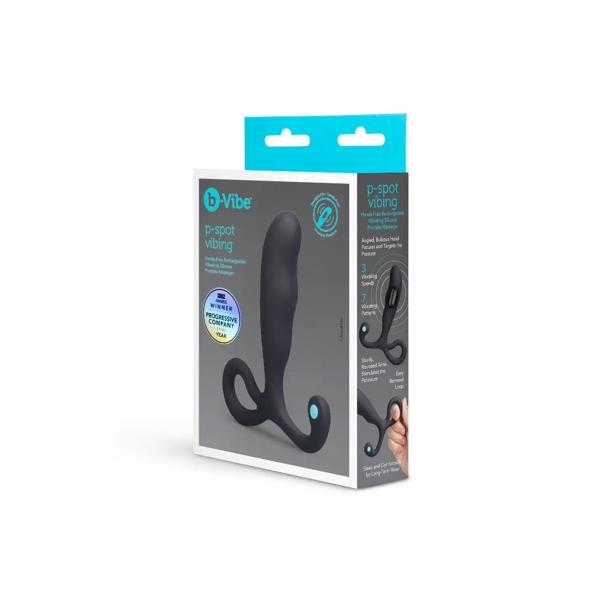 b-Vibe P-Spot Vibing Hands-Free Rechargeable Vibrating Silicone Prostate Massager