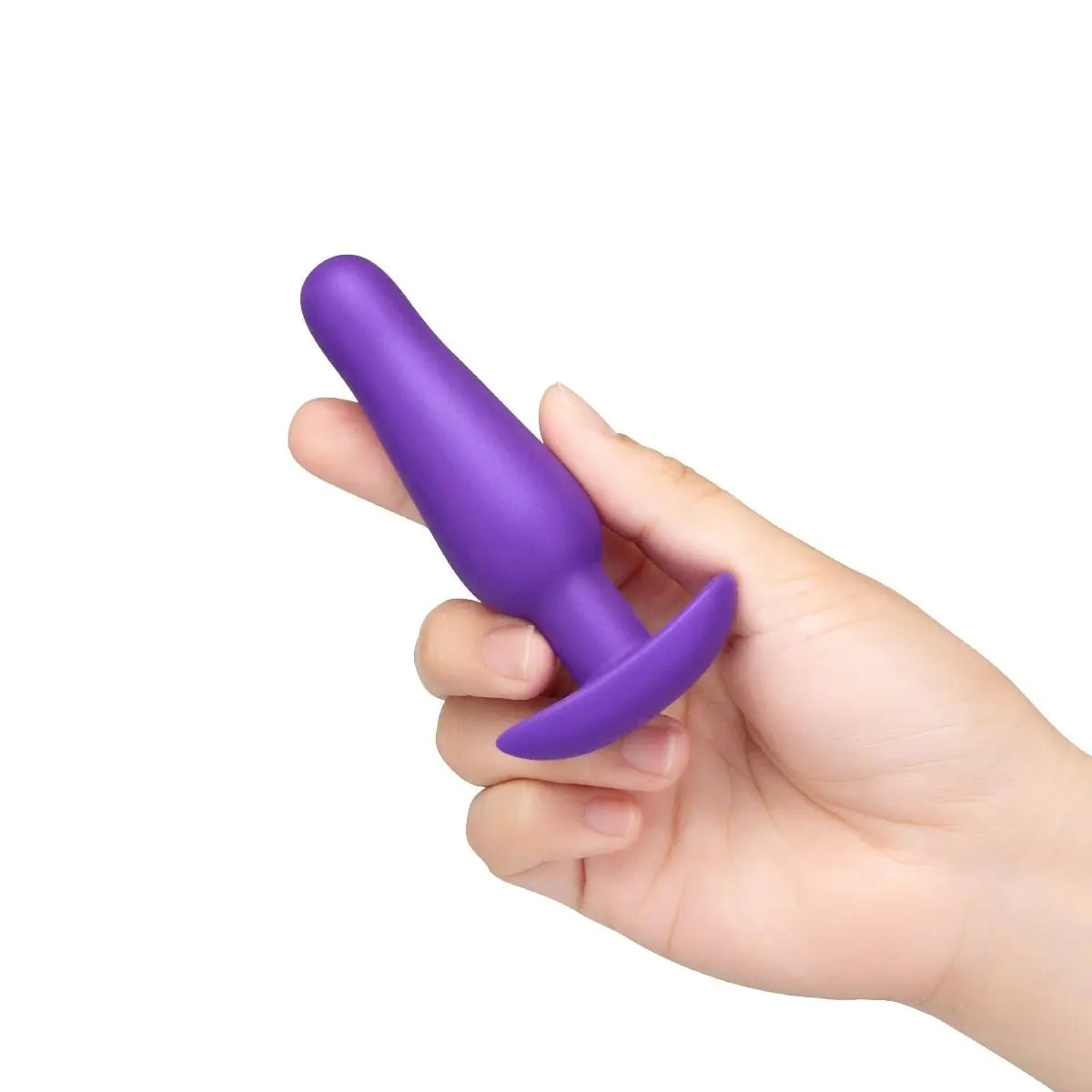 b-Vibe Rookie Weighted Silicone Plug - Purple