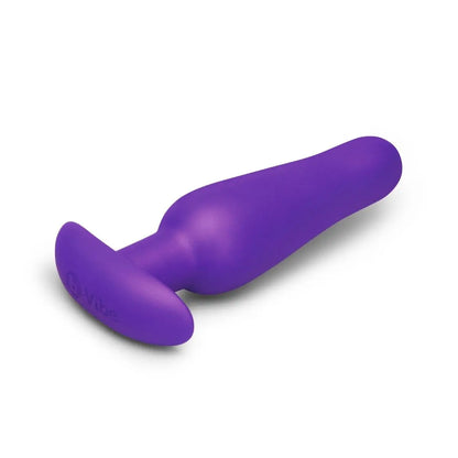 b-Vibe Rookie Weighted Silicone Plug - Purple