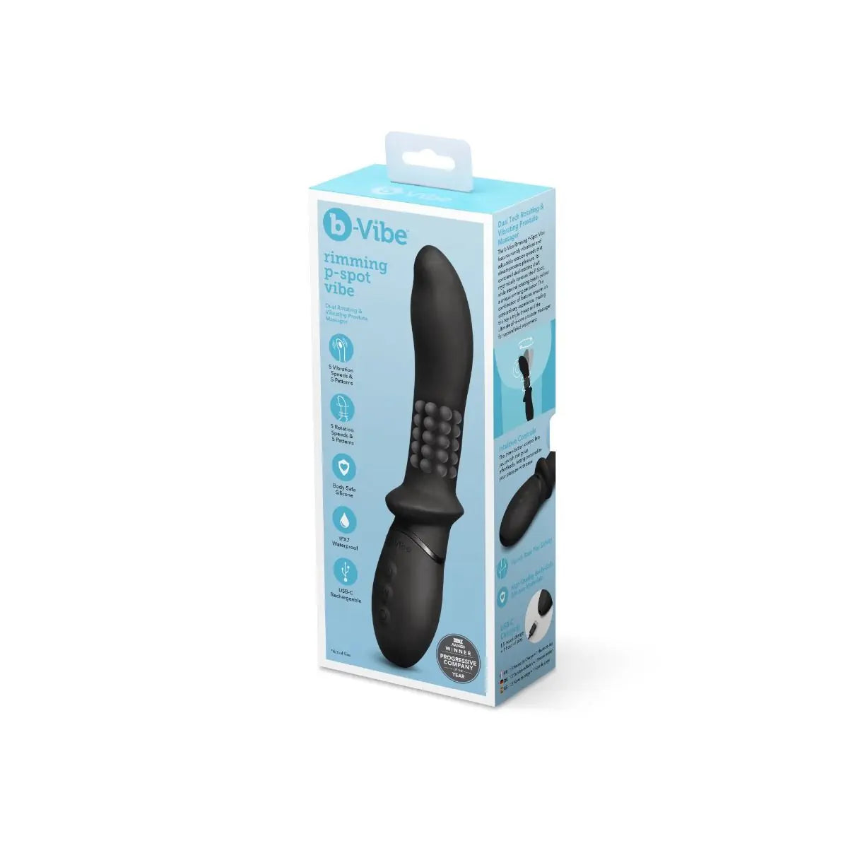 B-Vibe Rimming P-Spot Rechargeable Anal Vibrator