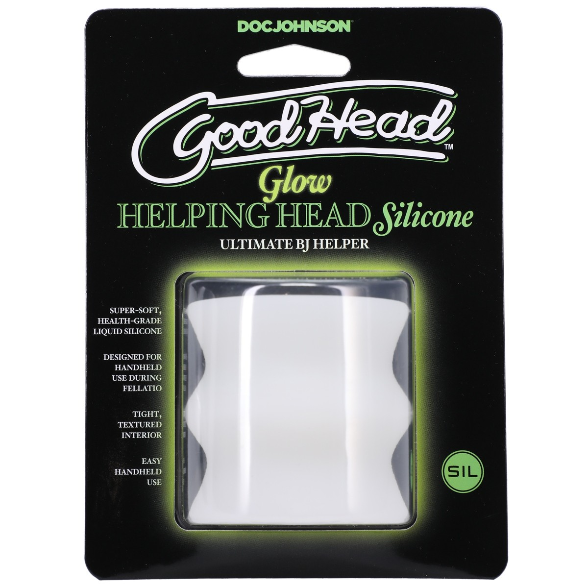 GoodHead Glow Helping Head Silicone Stroker