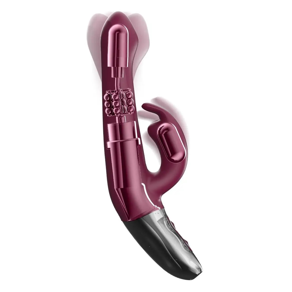 Titanz Rotating 5inch Rechargeable Rabbit With Clit Stimulation Purple