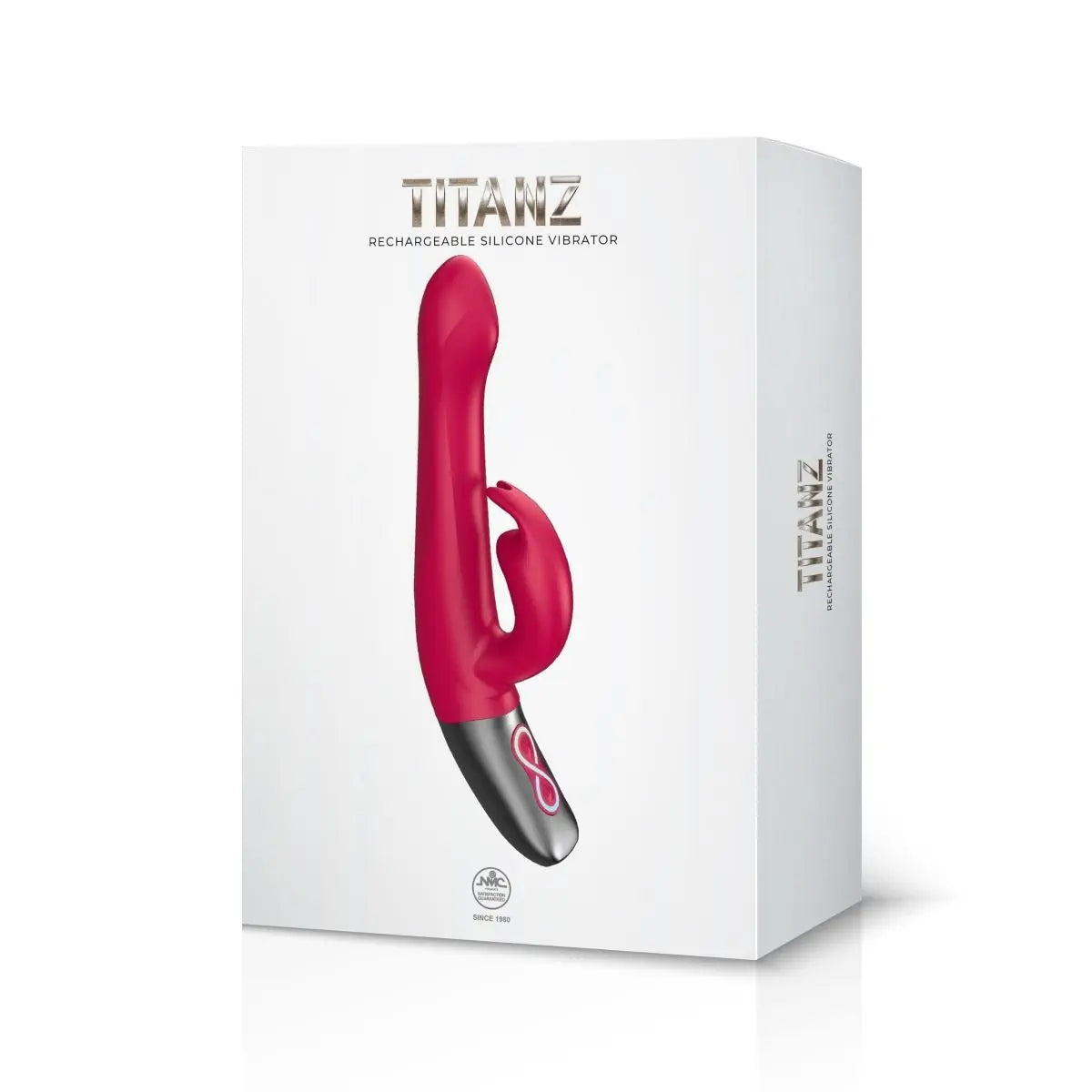 Titanz Rotating 5inch Rechargeable Rabbit With Clit Stimulation Pink