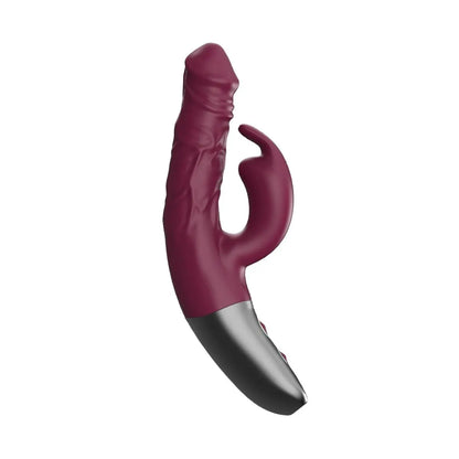 Titanz Rotating 3.5inch Rechargeable Rabbit With Clit Stimulation Purple
