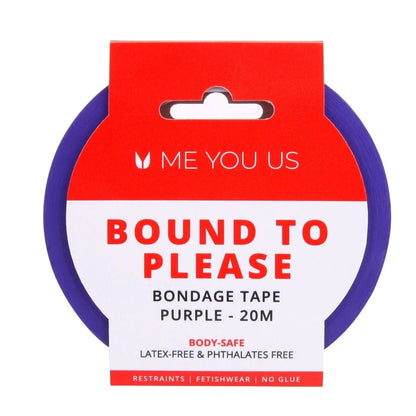 Me You Us Bound To Please Bondage Tape Purple 20m