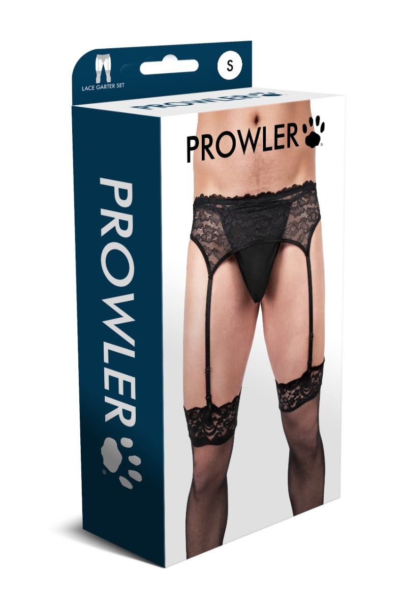 Prowler Men's Lace Garter Set Xx-Large (44"-46")