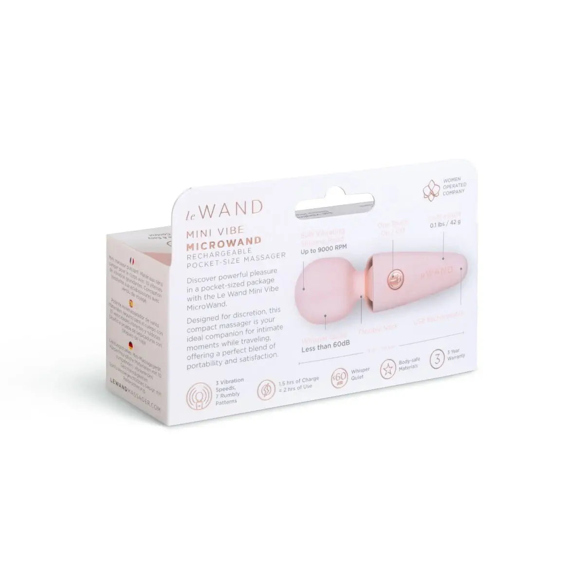 Le Wand Mini Micro Rechargeable Wand Rose Gold