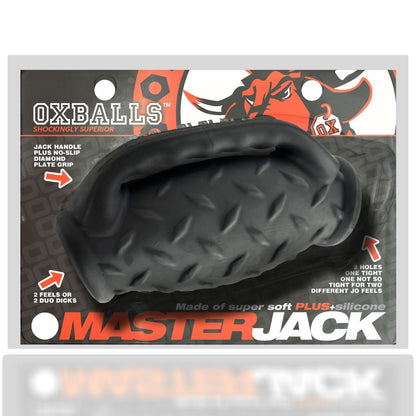 Oxballs MASTERJACK Double Penetration Male Masturbator JO BLACK ICE