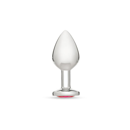 Me You Us Crystal Jewels Aluminium Butt Plug Pink - Medium