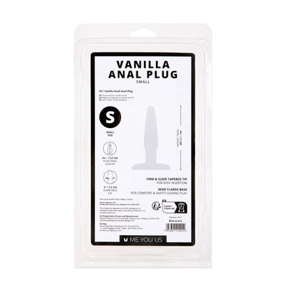Me You Us Vanilla Small Anal Butt Plug