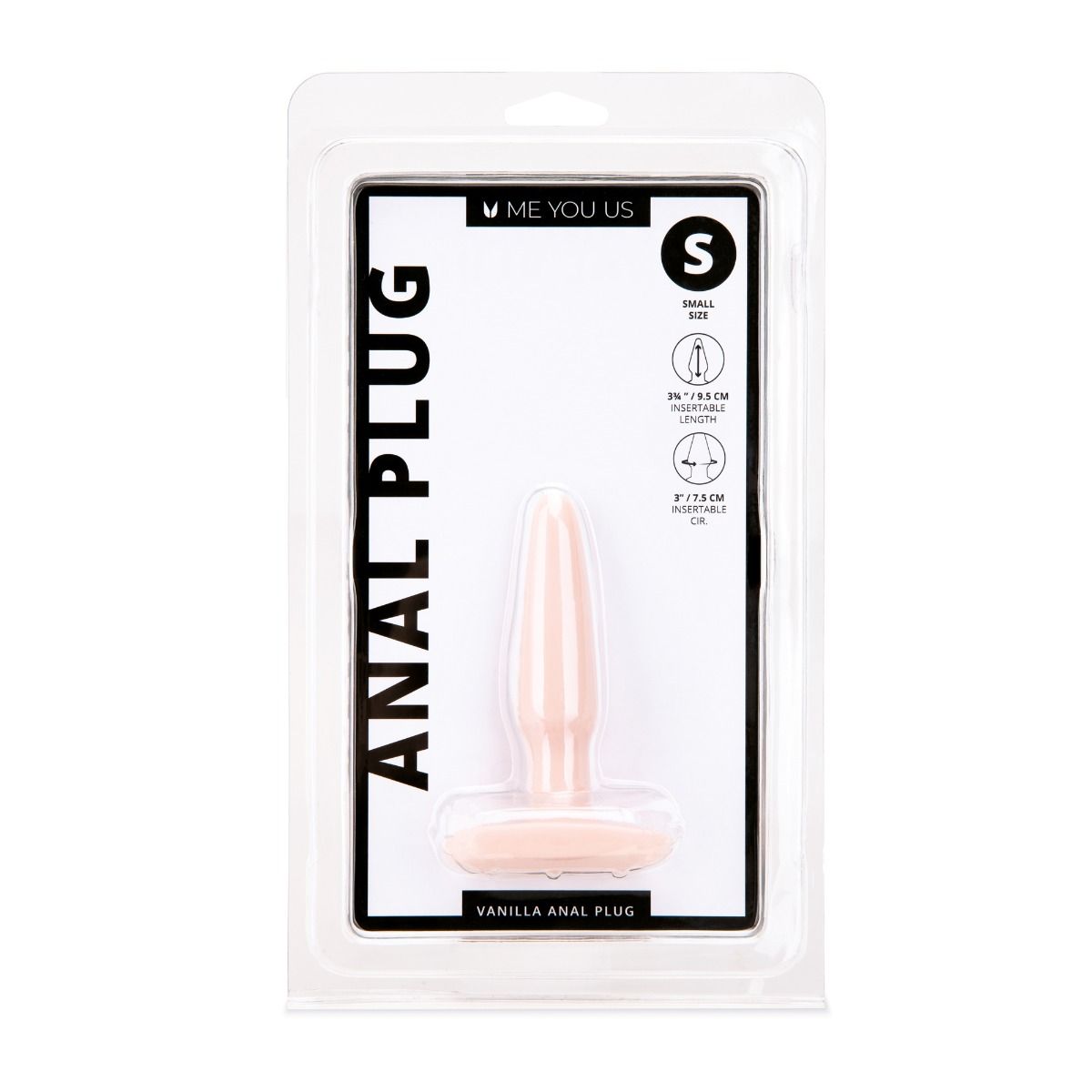 Me You Us Vanilla Small Anal Butt Plug