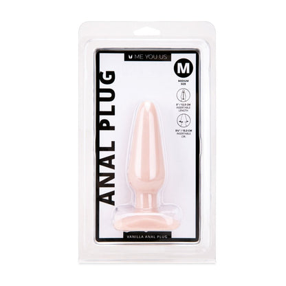 Me You Us Vanilla Medium Anal Butt Plug
