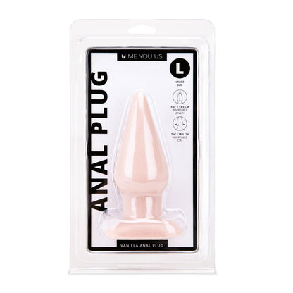 Me You Us Vanilla Large Anal Butt Plug