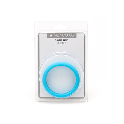 Me You Us Silicone 55mm Cock Ring - Blue