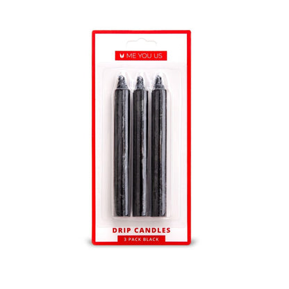 Me You Us Drip Candles 3 Pack - Black