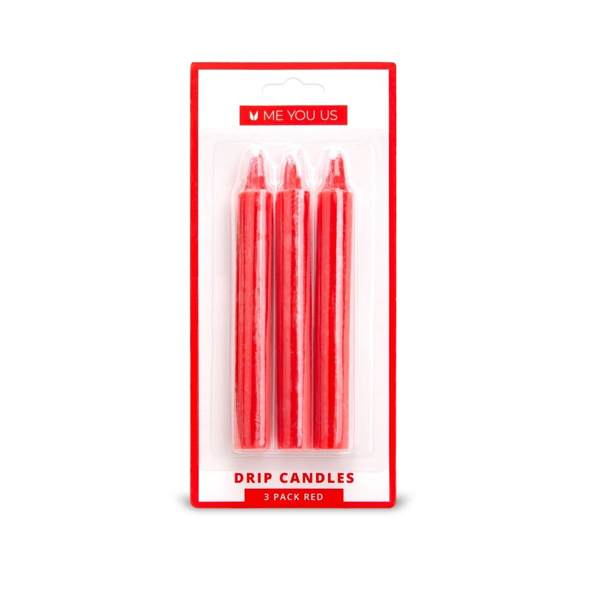 Me You Us Drip Candles 3 Pack - Red